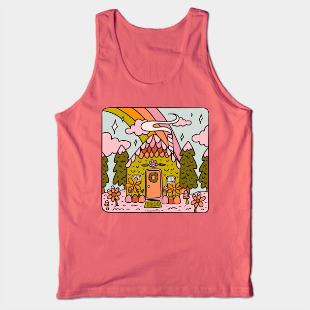 Virgo Gingerbread House Tank Top by Doodle by Meg